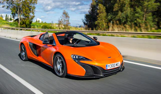 McLaren 650S Spider front action