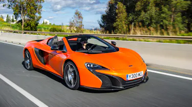 McLaren 650S Spider front action