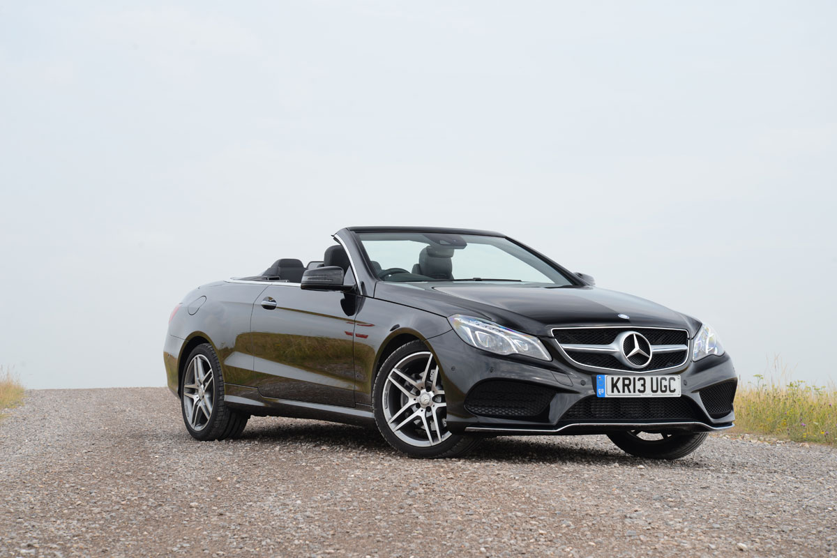 Mercedes E-Class Cabriolet roof up