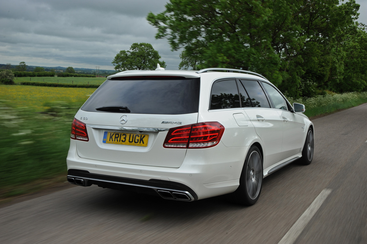Mercedes E63 AMG estate rear view
