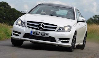 Mercedes C180 Coupe front cornering