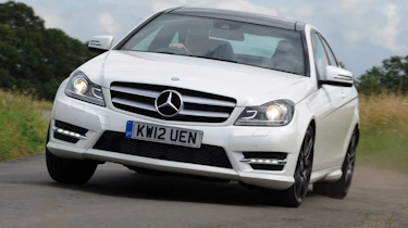 Mercedes C180 Coupe front cornering