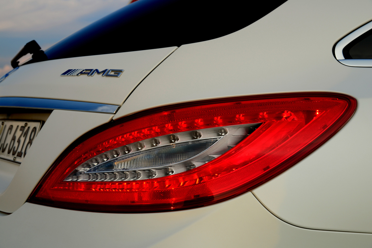 Mercedes CLS 63 AMG Shooting Brake badge