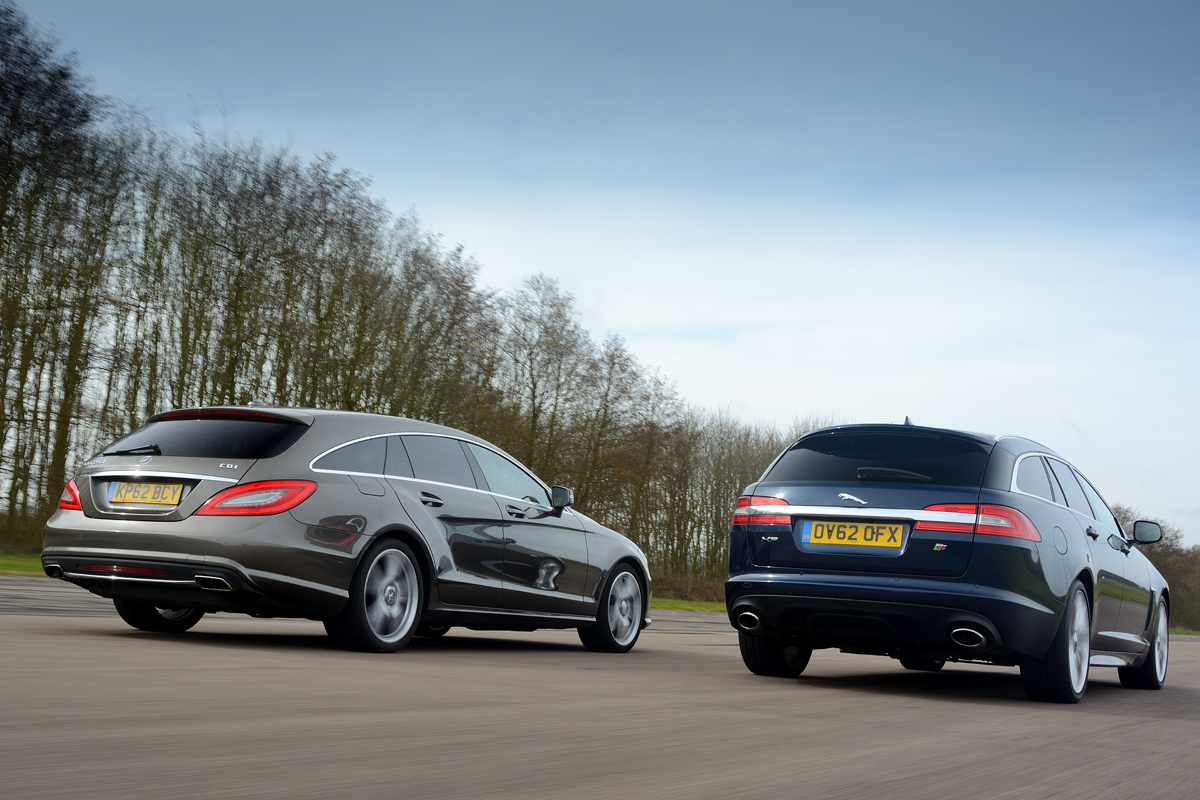 Mercedes CLS Shooting Brake vs Jaguar XF Sportbrake