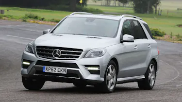 Mercedes ML front cornering