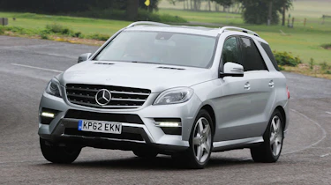 Mercedes ML front cornering