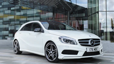 Mercedes A220 CDI AMG Sport front three-quarters