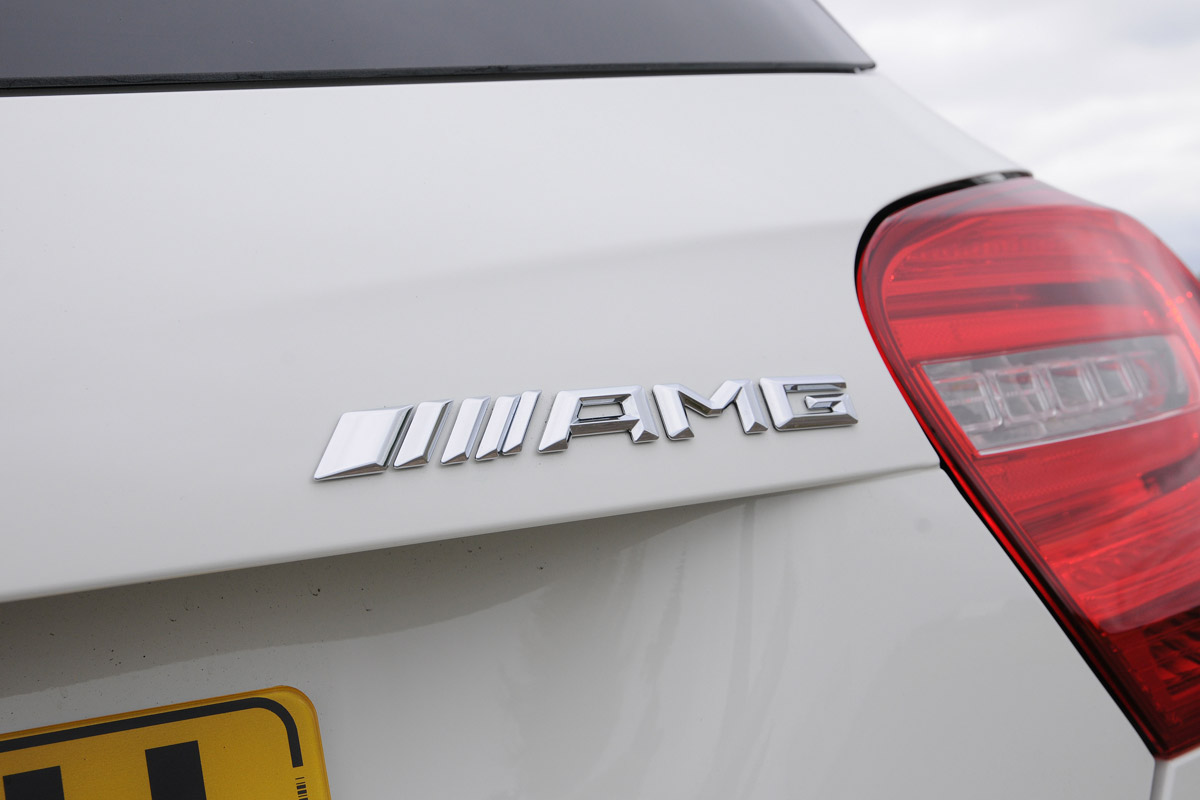 Mercedes A45 AMG badge detail