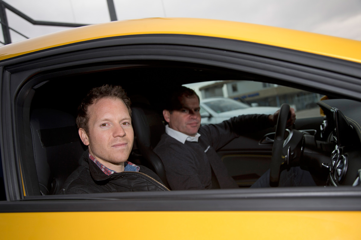Jack Rix in the Mercedes A45 AMG prototype 