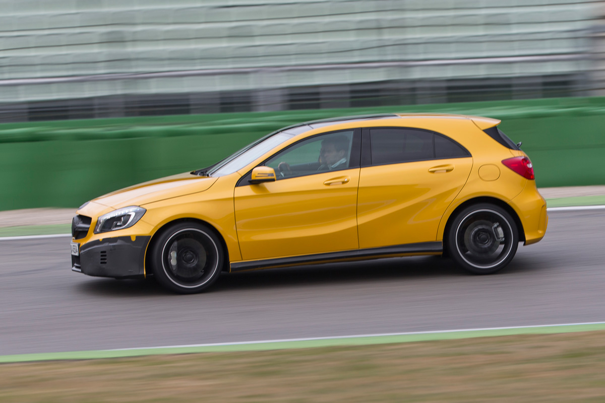 Mercedes A45 AMG prototype on track