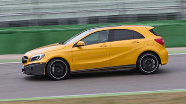 Mercedes A45 AMG prototype on track
