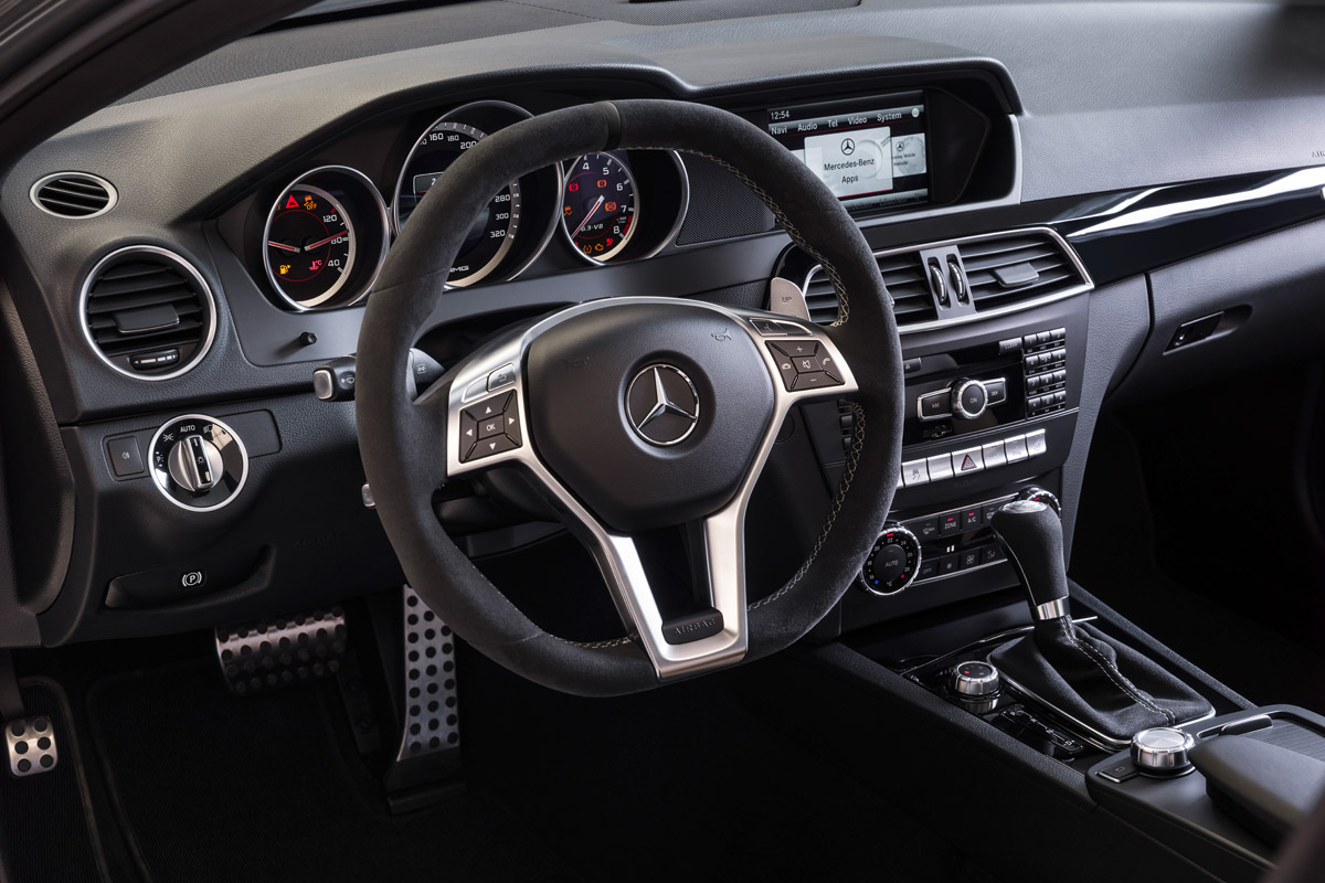 Mercedes C63 AMG Coupe Edition 507 front interior
