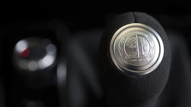 Mercedes C63 AMG Coupe Edition 507 gear selector badge