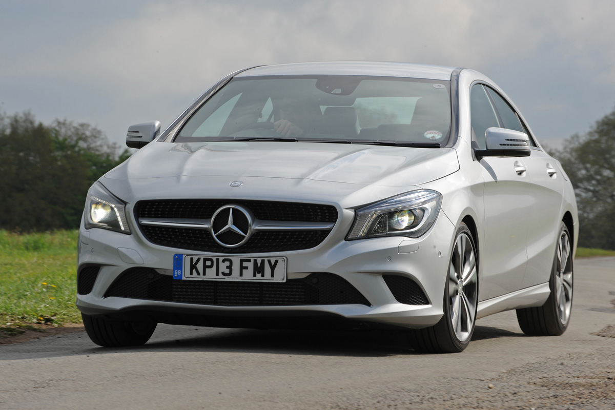 Mercedes CLA front cornering