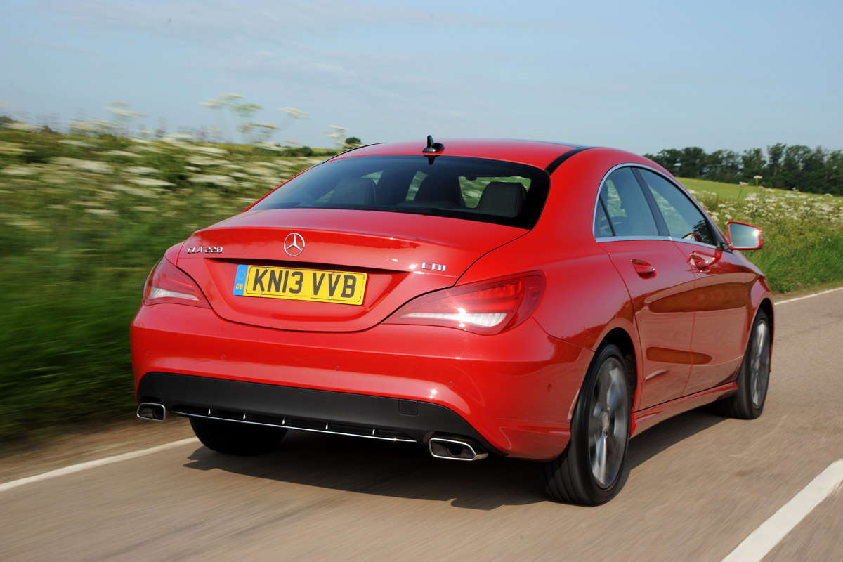 Mercedes CLA rear three quarters