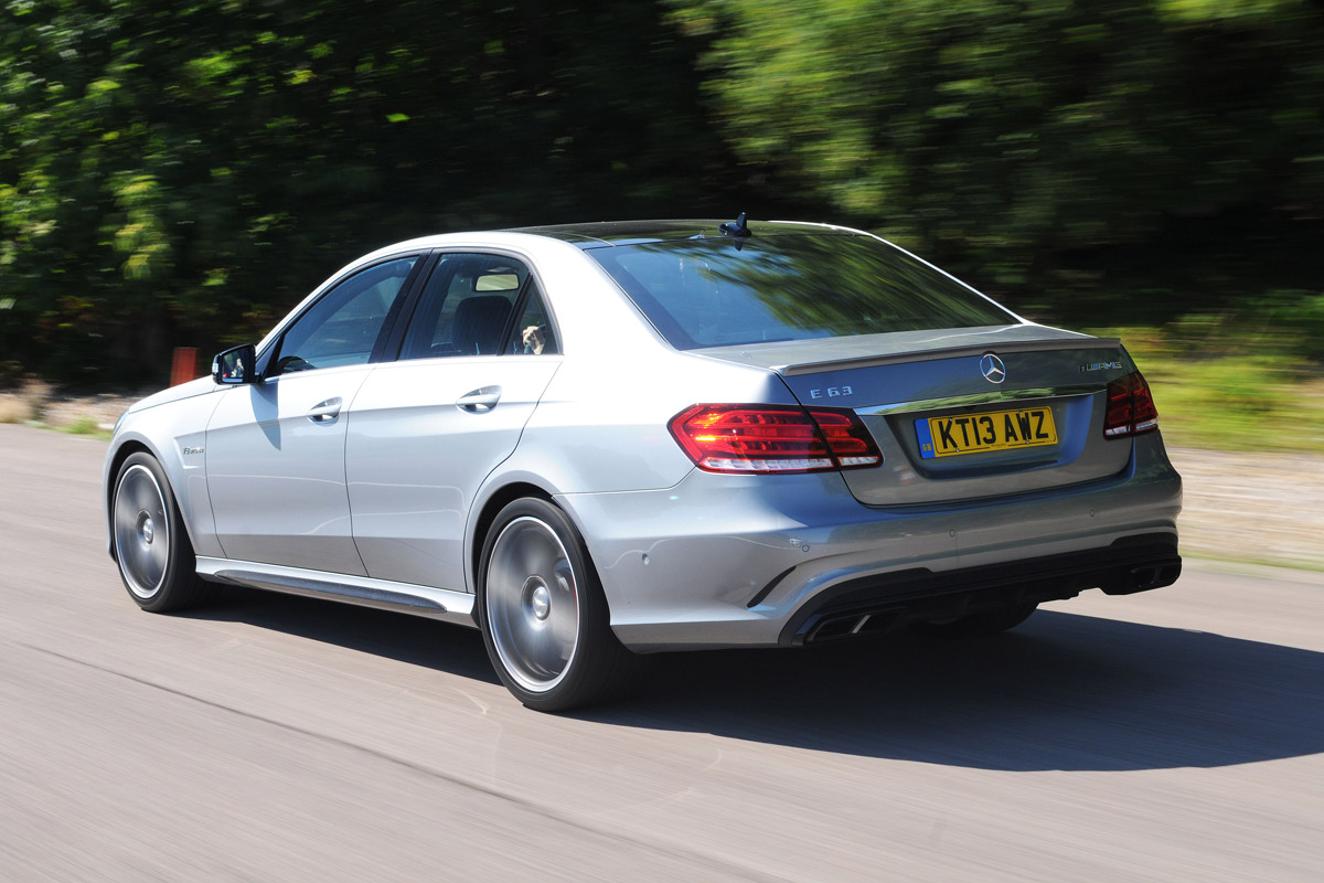 Mercedes E63 AMG S 2013 rear tracking