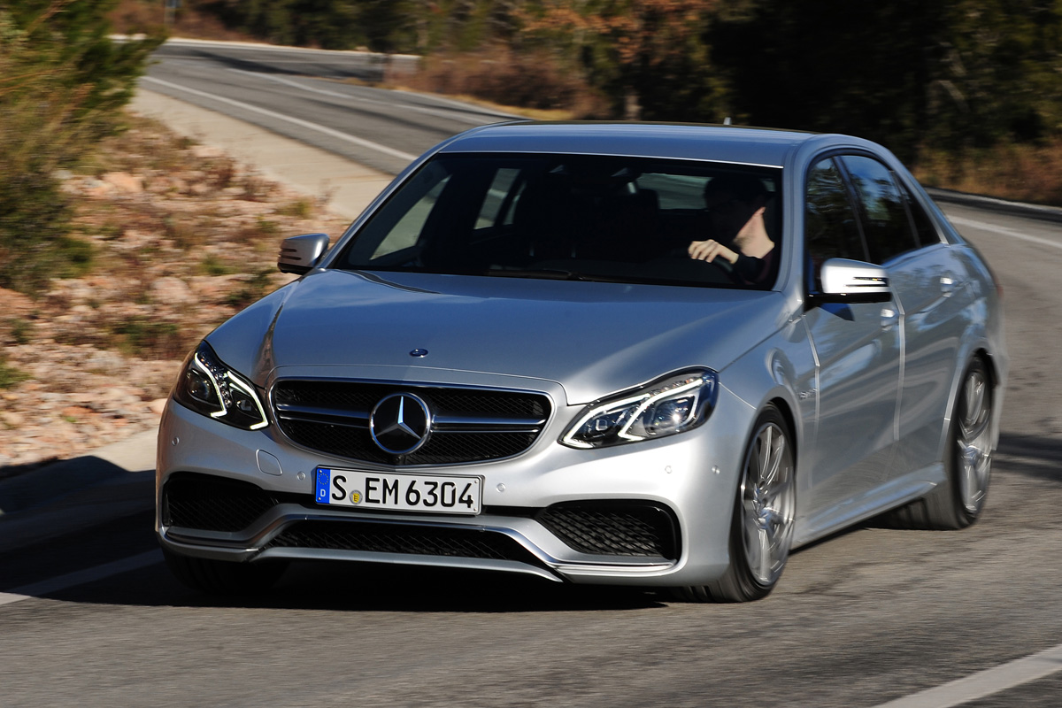 Mercedes E63 AMG front cornering