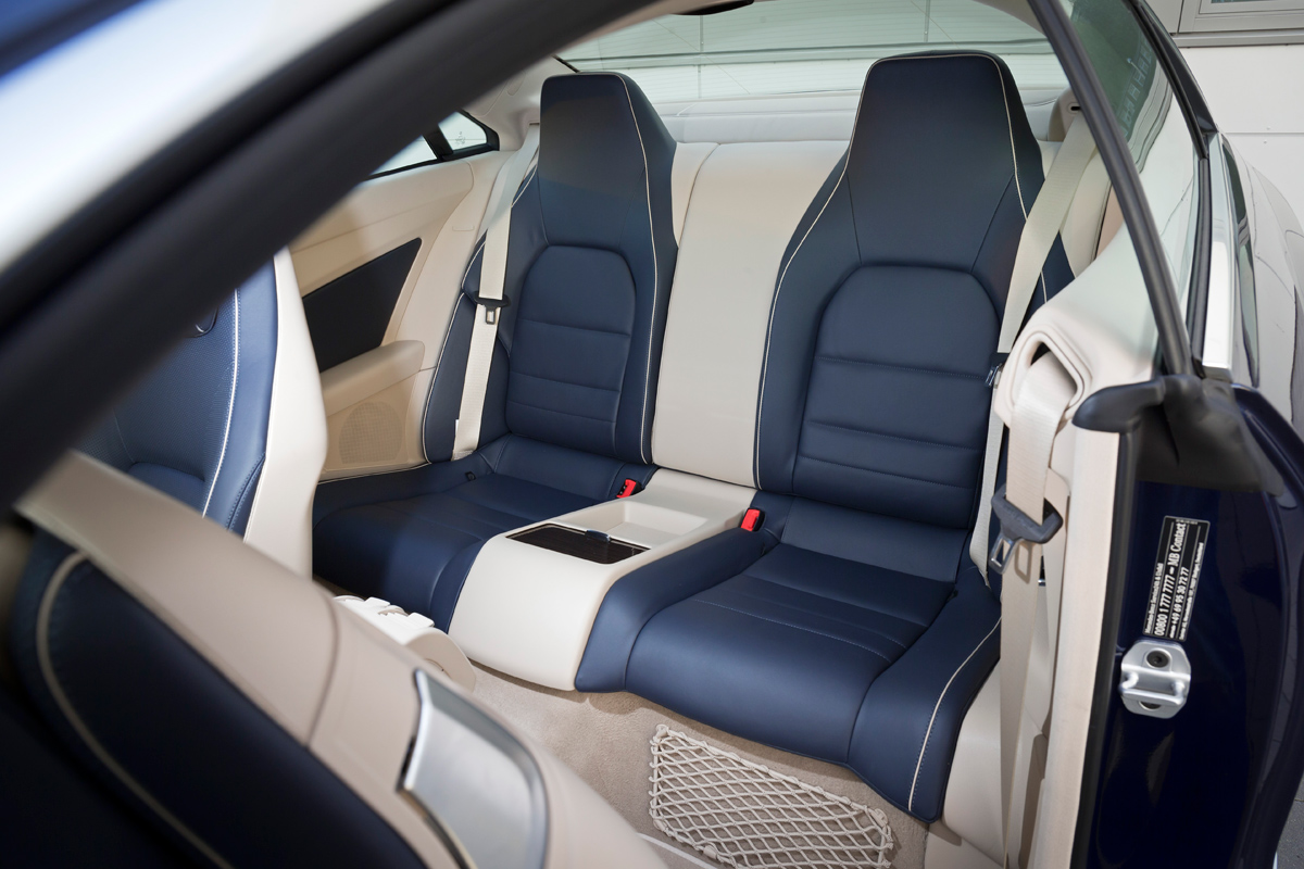 Mercedes E400 Coupe rear seats