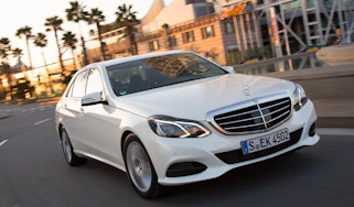 Mercedes E-Class front cornering