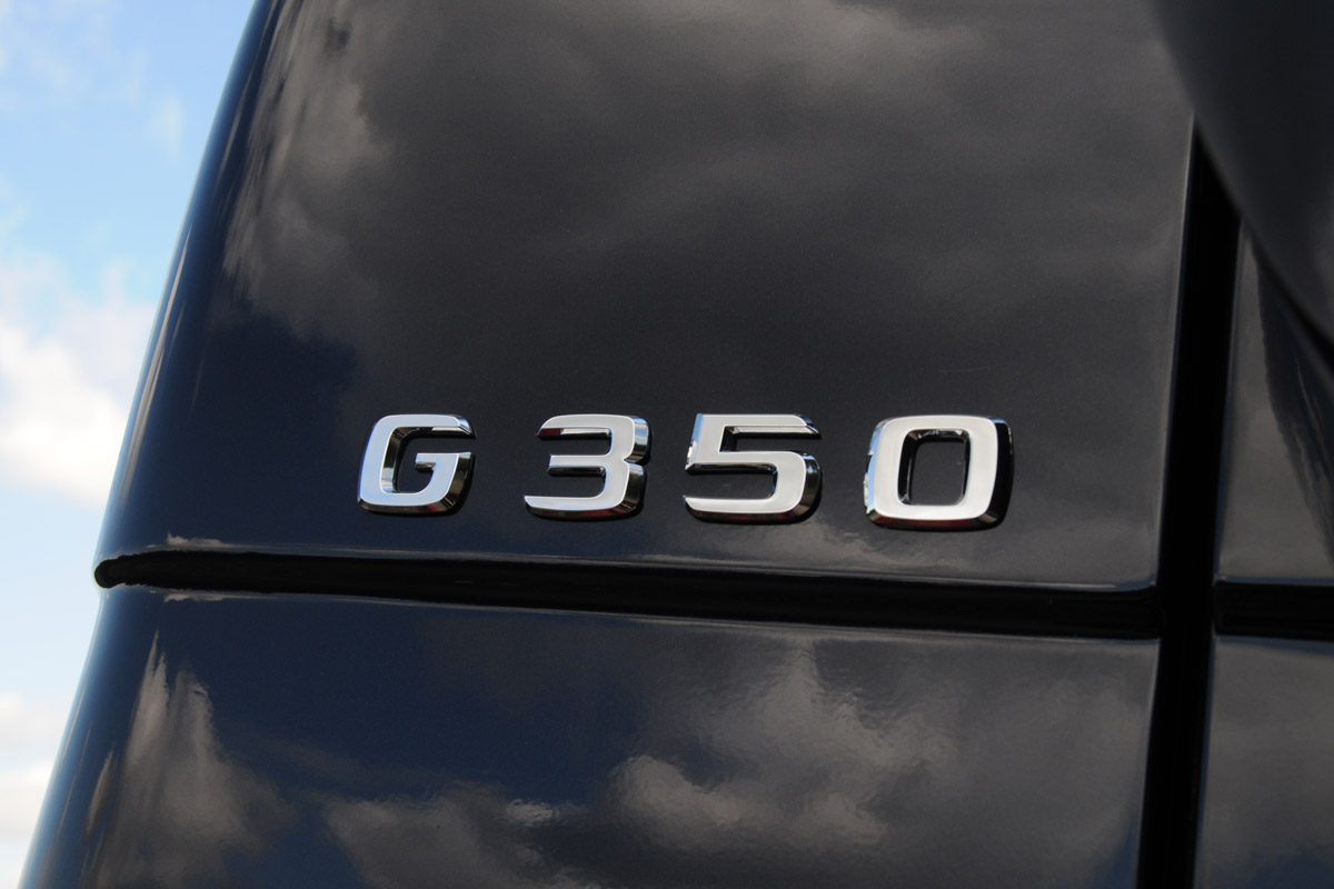 Mercedes G350 Bluetec badge