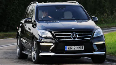 Mercedes ML63 AMG front cornering