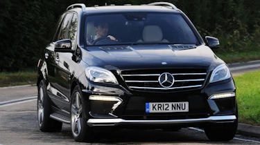 Mercedes ML63 AMG front cornering