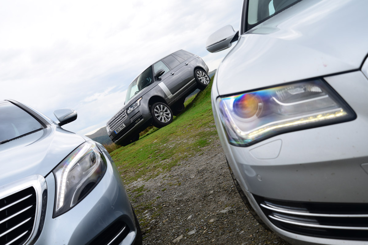 Mercedes S-Class Range Rover Audi A8 2013 static