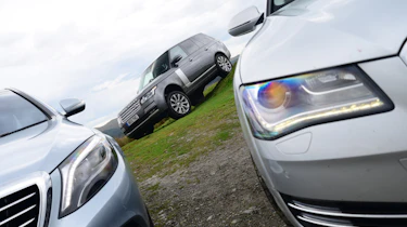 Mercedes S-Class Range Rover Audi A8 2013 static