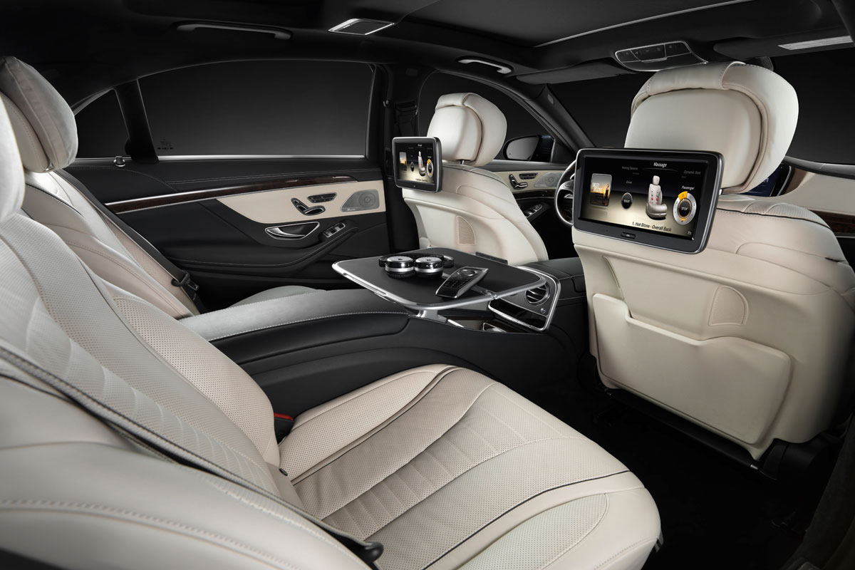 Mercedes S-Class rear seat