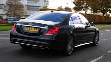 Mercedes S63 AMG 2014 rear track