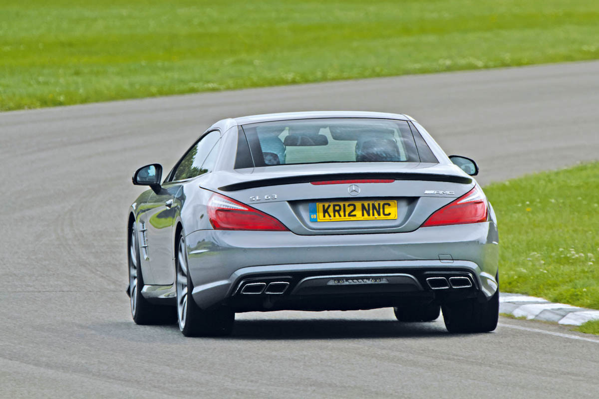 Mercedes SL63 AMG rear cornering