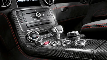 Mercedes SLS AMG Black Series interior detail