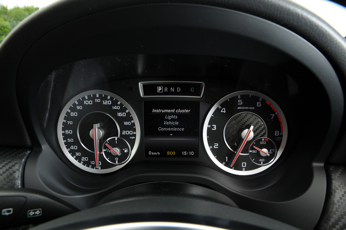 Mercedes A45 AMG dials