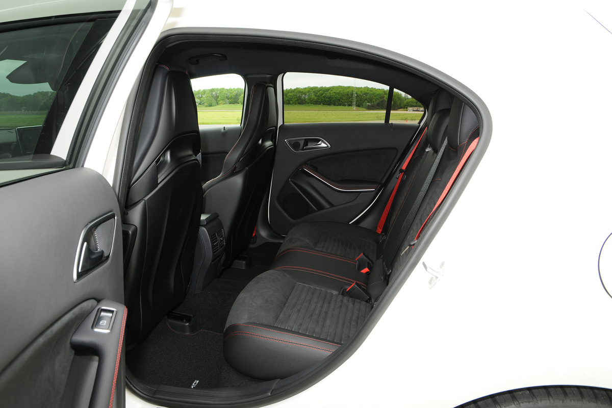 Mercedes A45 AMG rear seats