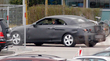 Mercedes C-Class Cabriolet spy shot rear