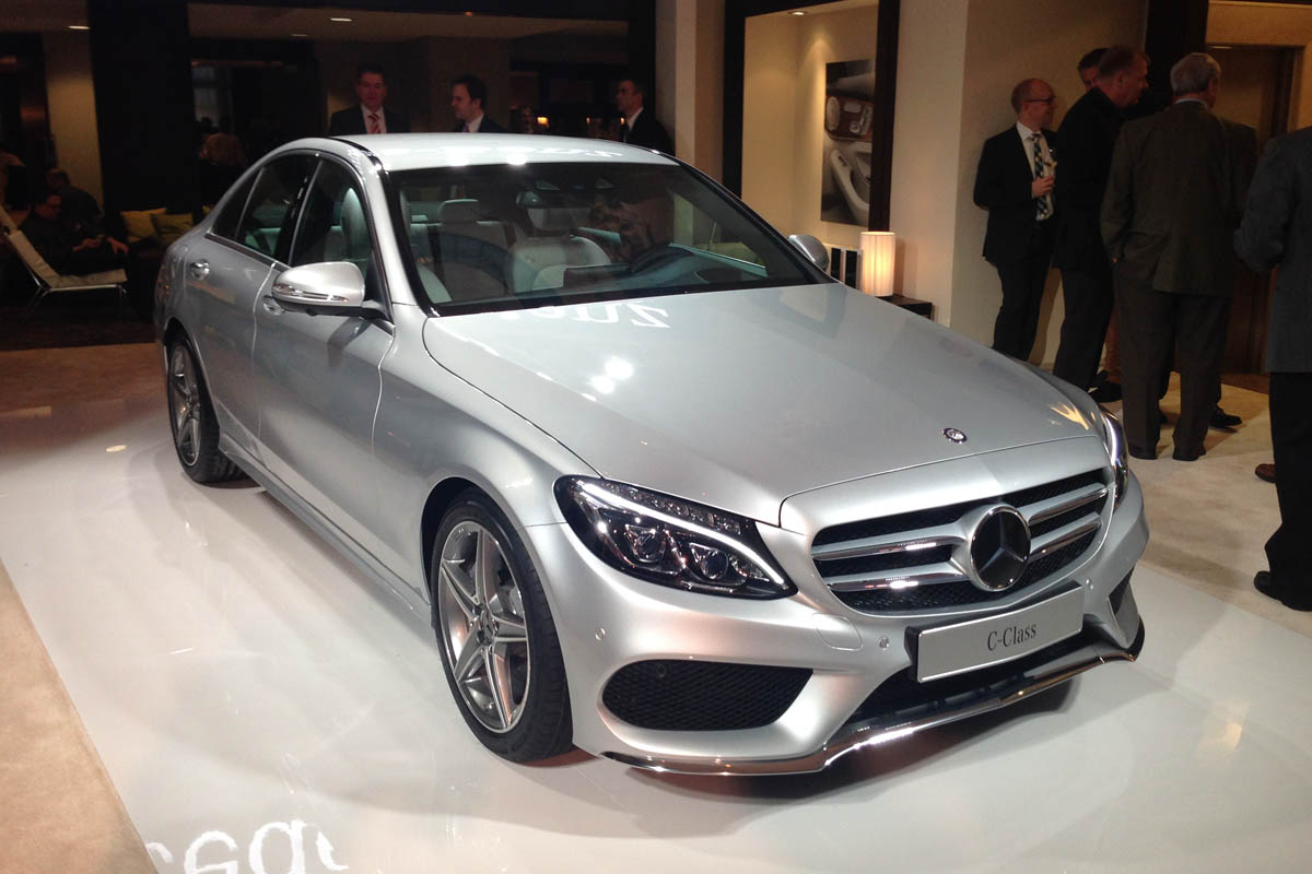 silver mercedes c-class