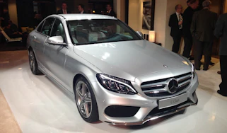 silver mercedes c-class