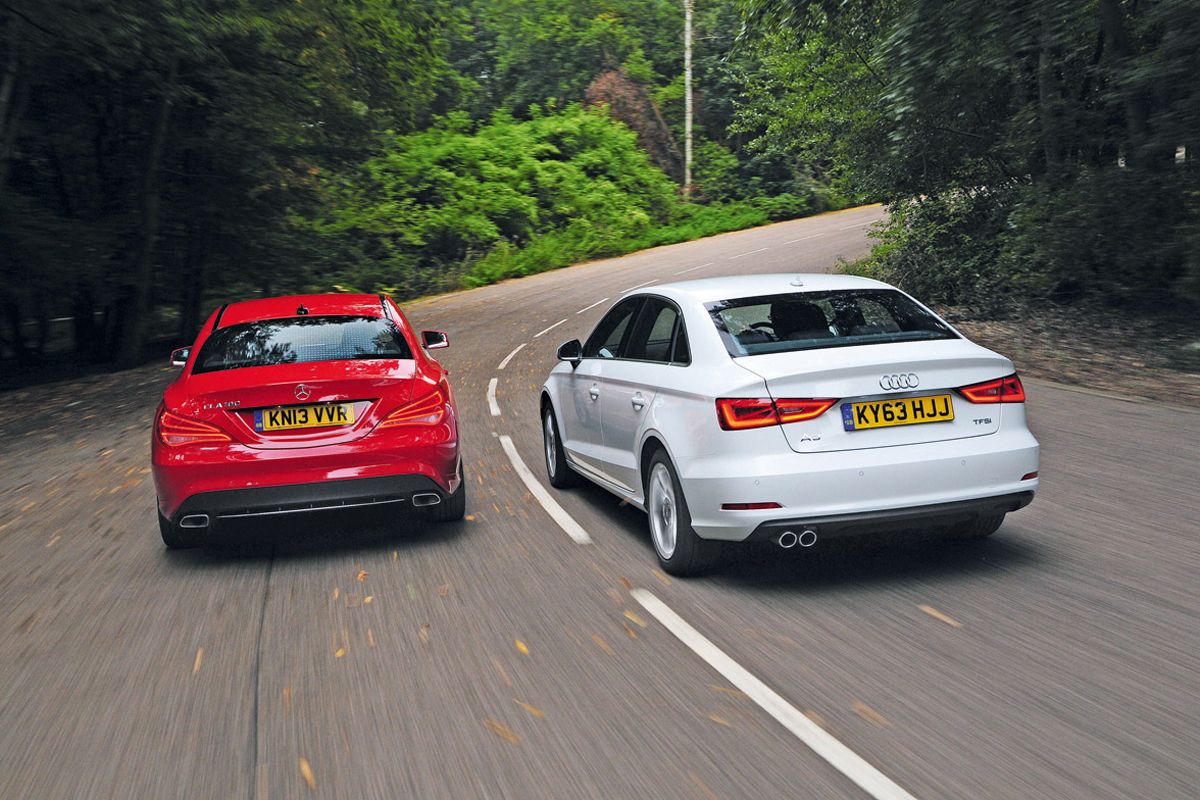 Mercedes CLA vs Audi A3 Saloon