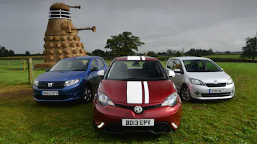 MG3 vs Dacia Sandero and Skoda Citigo
