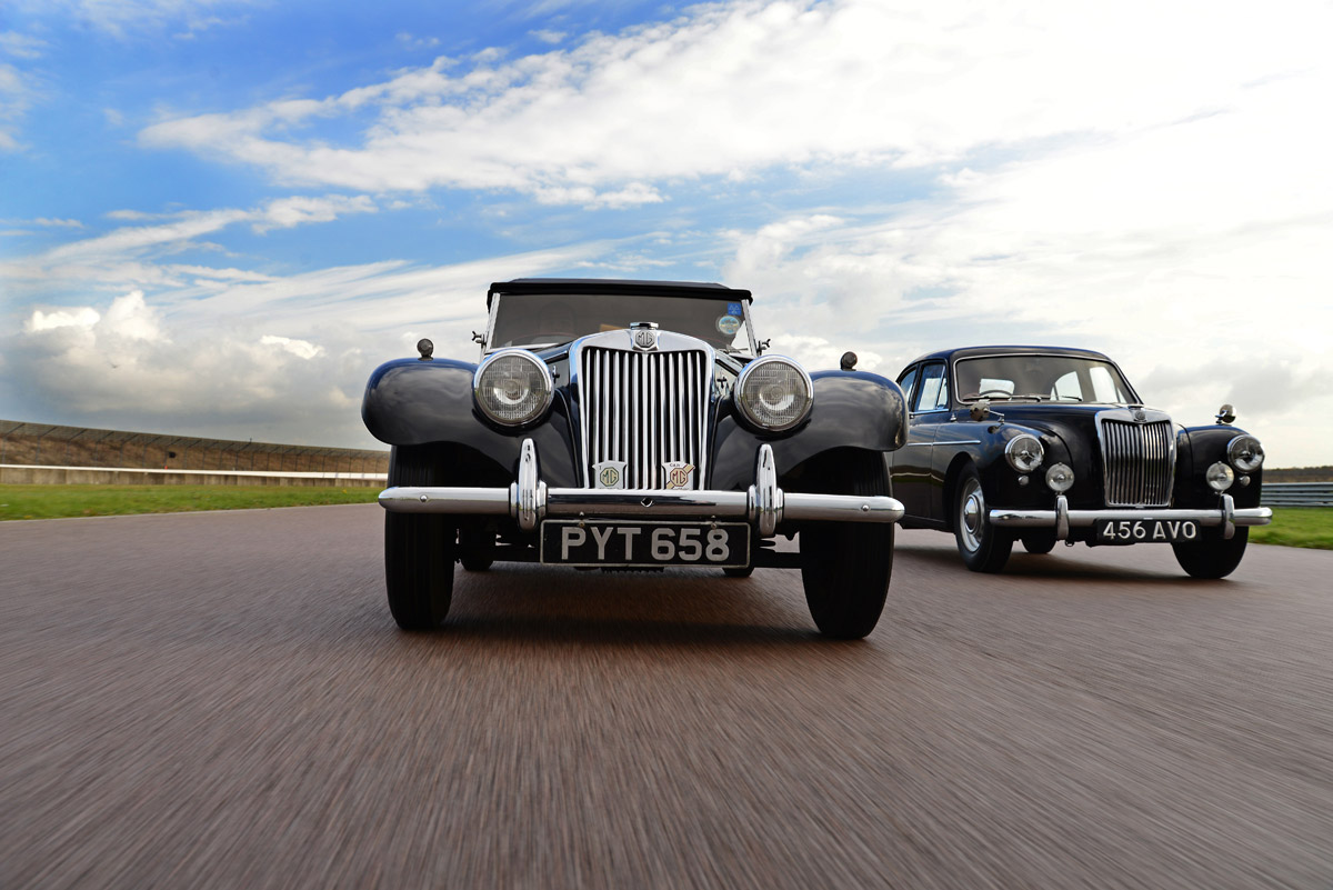 MG TF and MG ZB Magnette header shot