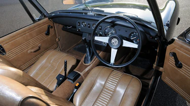MG Midget interior
