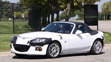 Mazda MX-5 test mule front quater
