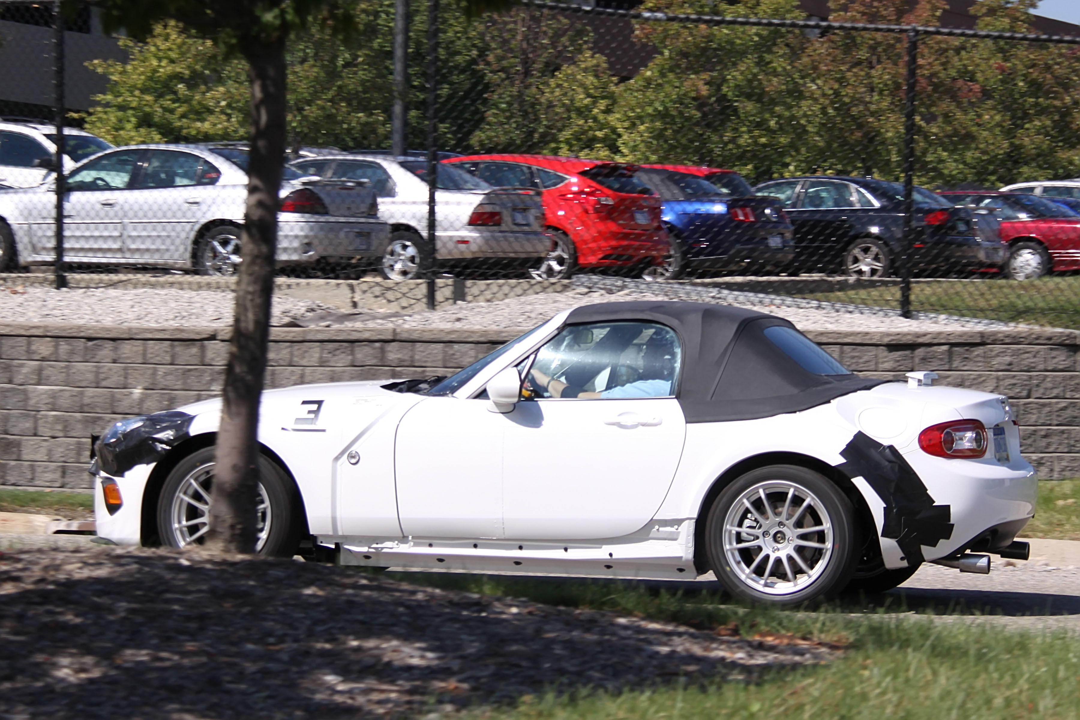 Mazda MX-5 test mule profile