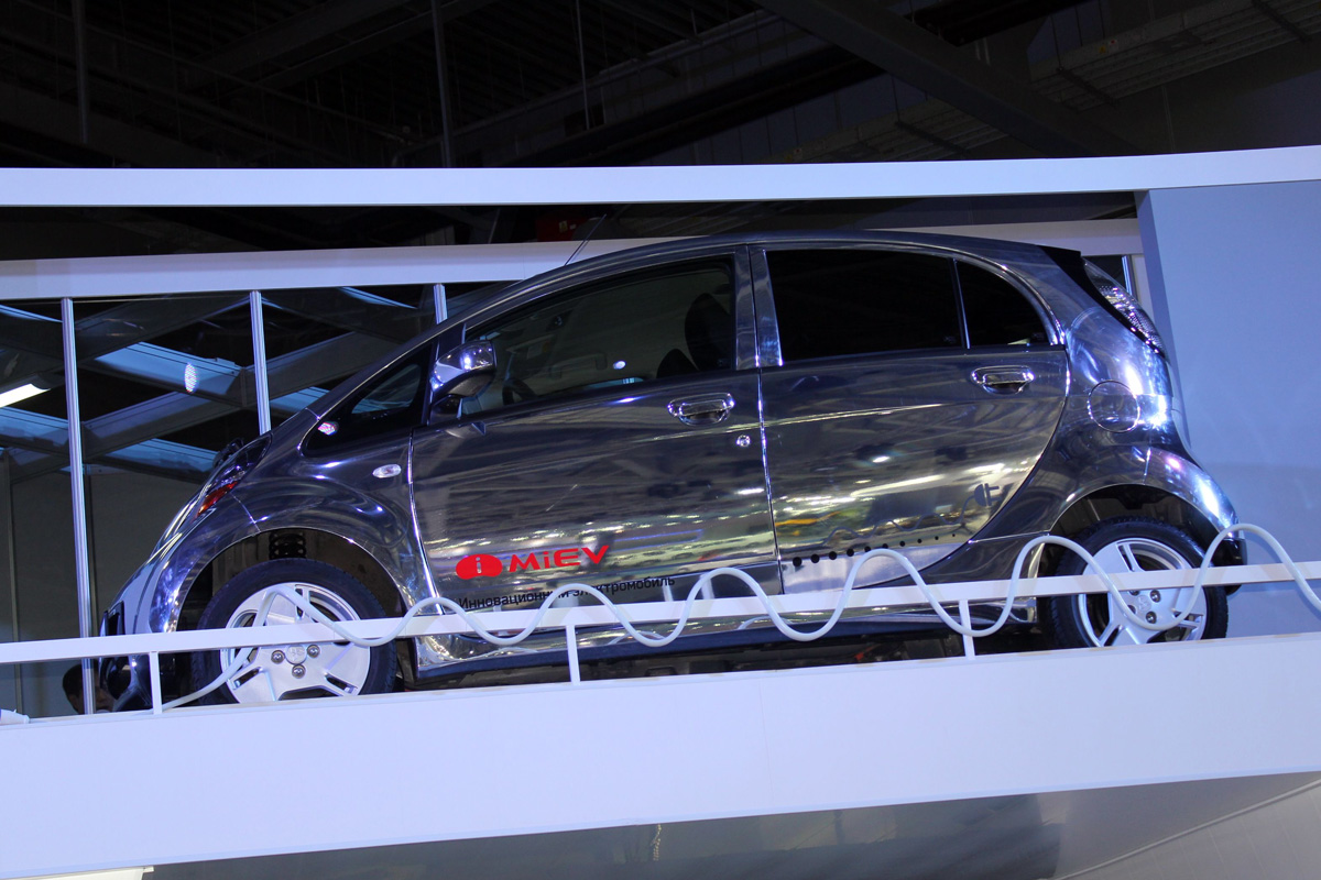 Silver Mitsubishi i-MiEV