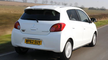 Mitsubishi Mirage 1.2 3 rear tracking