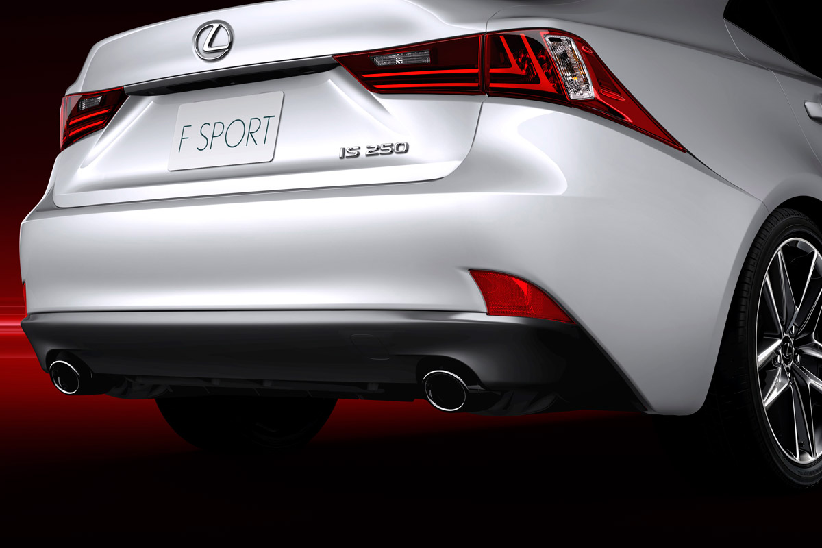 New Lexus IS F Sport rear lights