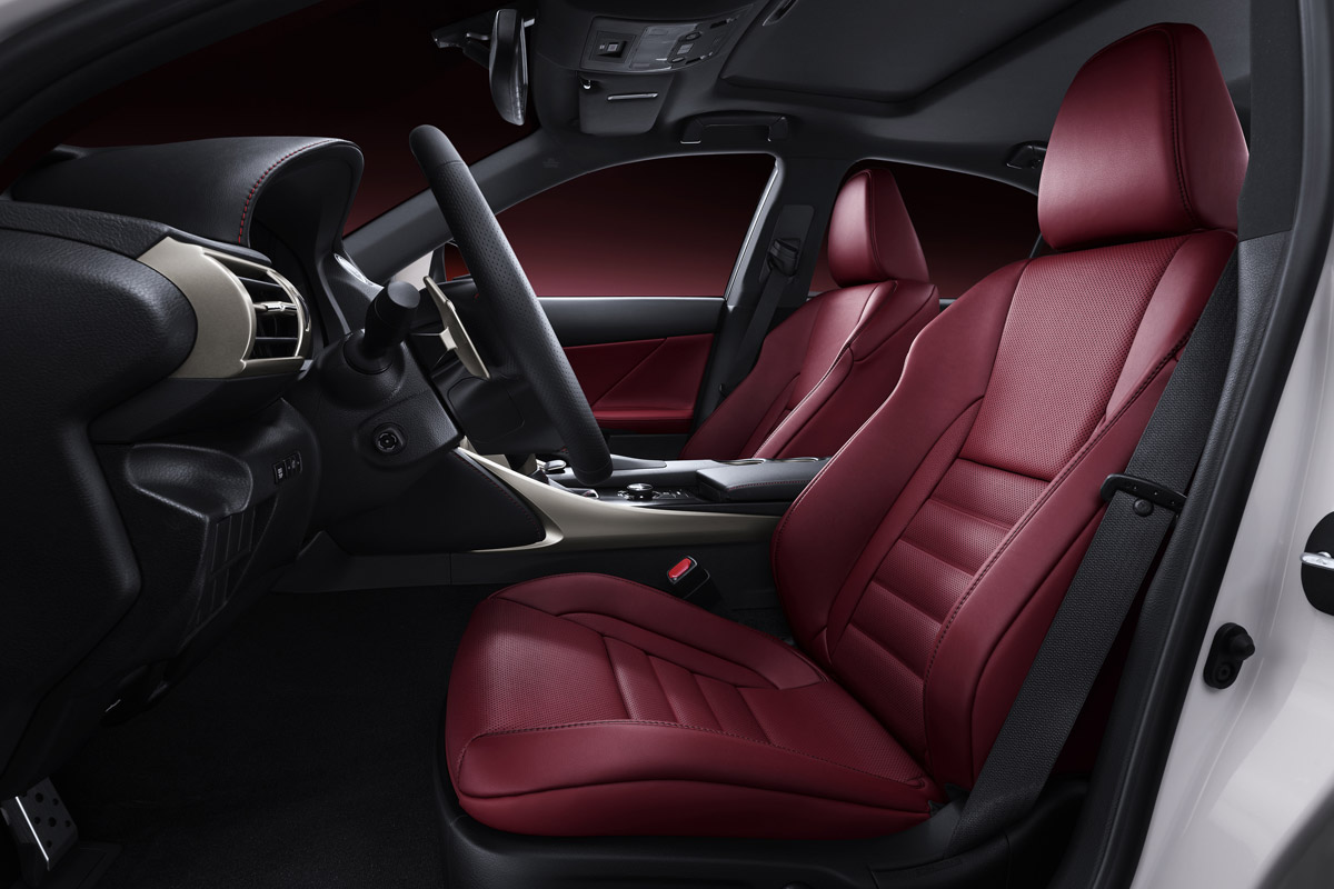 New Lexus IS F Sport front seats