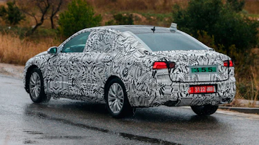 New VW Passat spy saloon rear