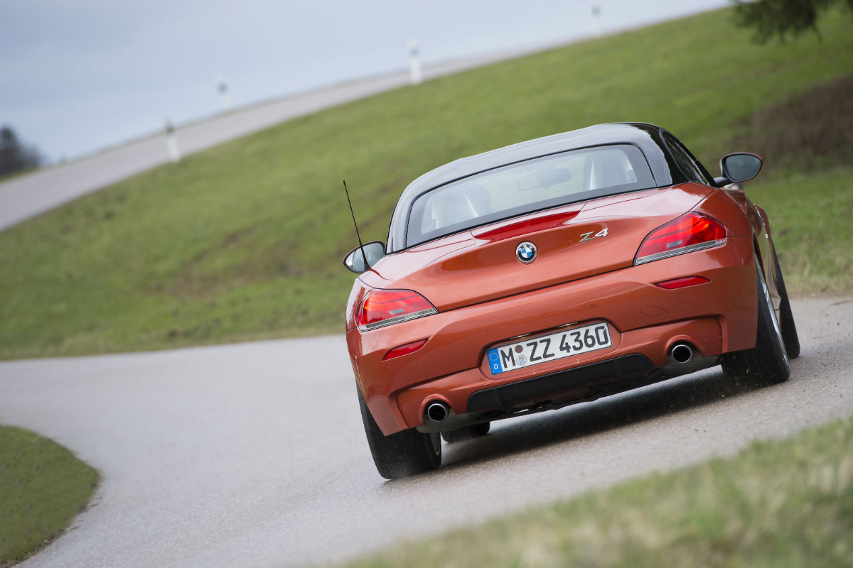 New BMW Z4 rear cornering