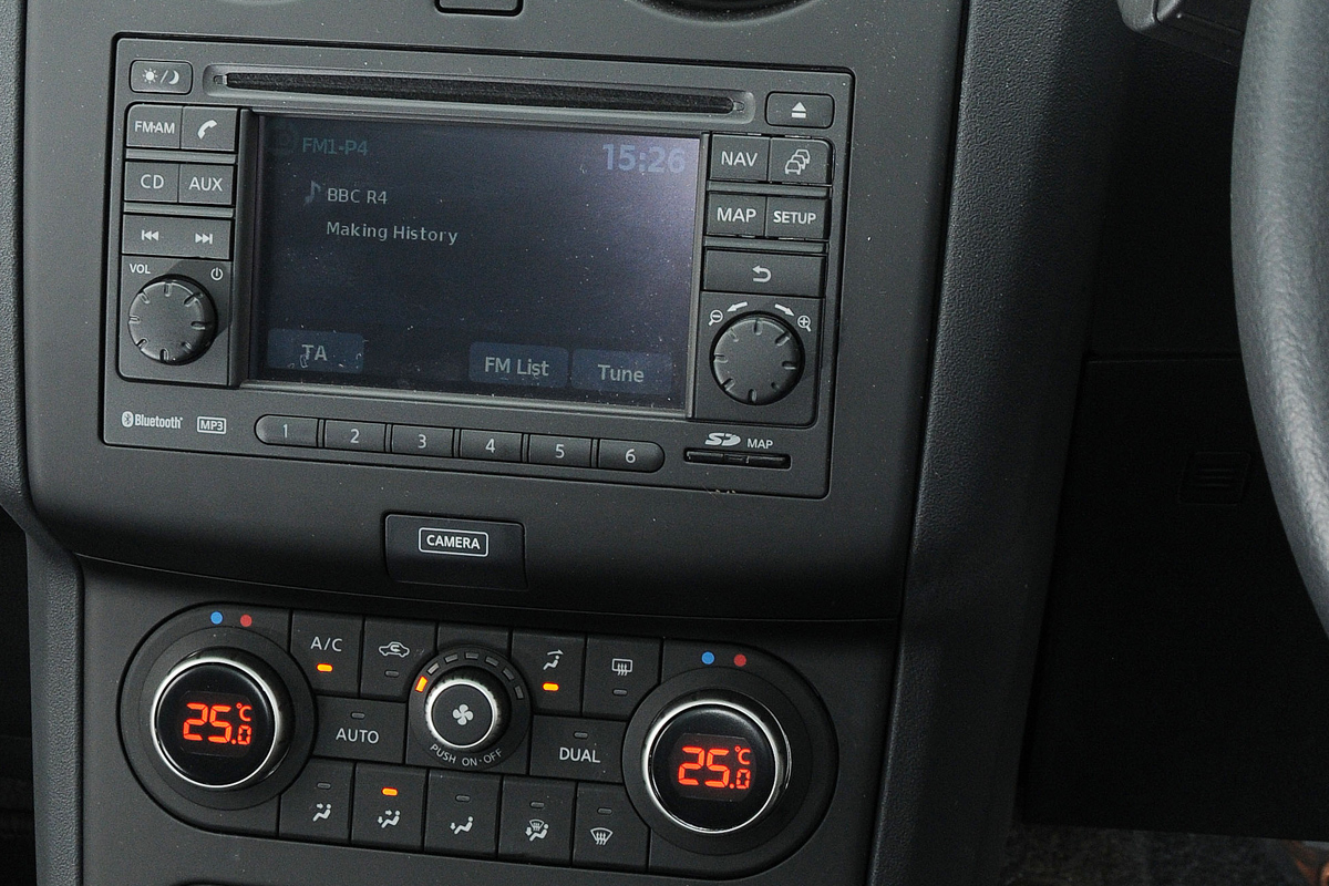 Nissan Qashqai centre console
